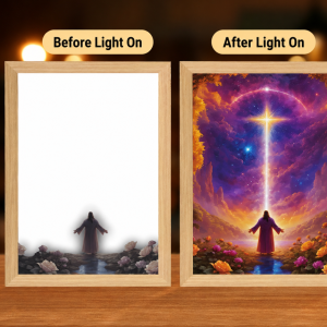 LED Illuminated Wooden Picture Frame